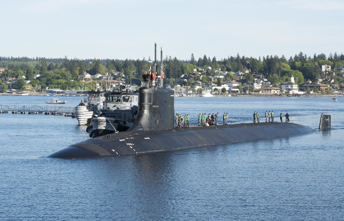 В ВМС США заявили, что атомная подлодка Connecticut столкнулась с подводной горой