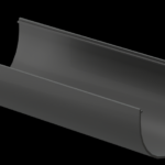 Жёлоб водосточный пластиковый Docke Premium D120 мм длина 3м графит