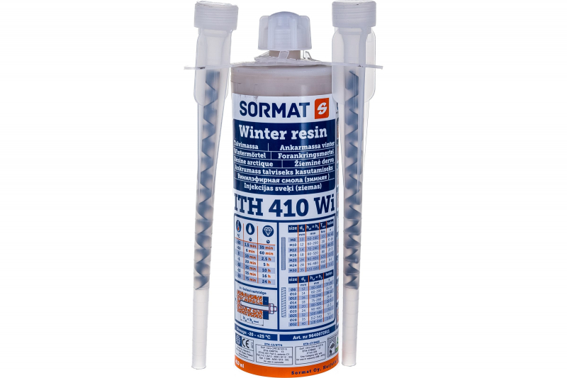 Анкер химический зимний SORMAT винилэстеровая смола ITH 410 WI 